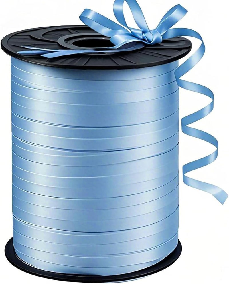 WFAUIBR 500 Yard Premium Light Blue Curling Ribbon Balloon String,3/16" for Gift Wrapping, Balloon Ribbon,Party Birthday Wedding Decoration,Art Crafts,Florist Flowe - Image 1